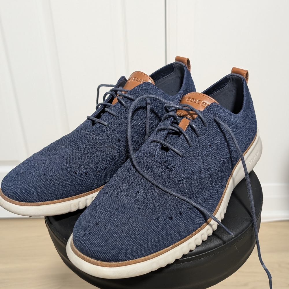 Cole Haan Men's Navy Knit Sneakers
